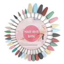 

Milling Cutter for Manicure Silicone Nail Drill Bits Rubber Buffer Rotary Burr Drill Bit Accessories Foot Cuticle Cutter Tools