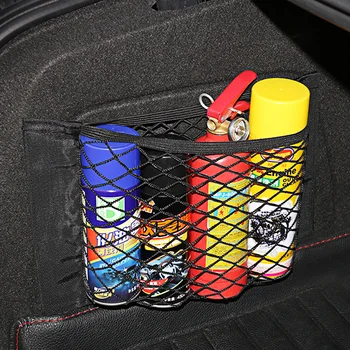 

Car Organizer Net Mesh Trunk goods Storage Seat Back Stowing Tidying mesh in trunk Bag Network Interior Accessories