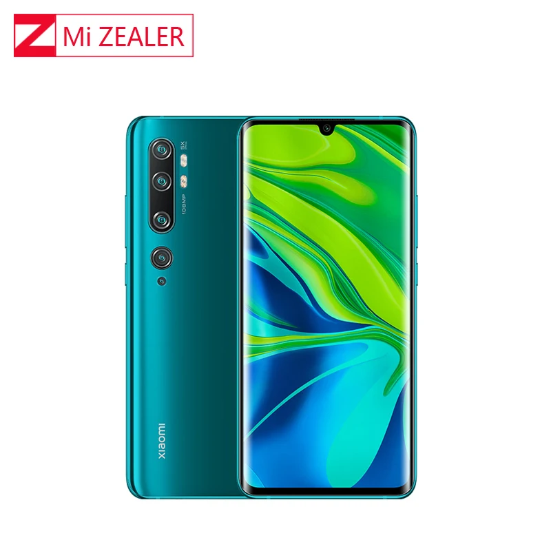 Глобальная версия Xiaomi Mi Note 10 Pro смартфон 8 ГБ+ 256 Гб ПЗУ Penta камера 5260 мАч аккумулятор Snapdragon730G 10x экран мобильного телефона - Цвет: Aurora Green