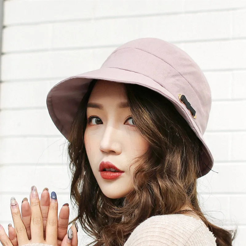 

Jing pin mao Children Spring And Summer Casual Bucket Hat Summer Outdoor Folding Topee Small Eaves Sun Hat Korean-style Bucket H