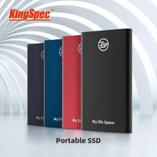KingSpec ssd 1 ТБ портативный ssd Внешний жесткий диск disco duro1TB 2 ТБ HDD Портативный SSD для настольного ноутбука с type c USB 3,1