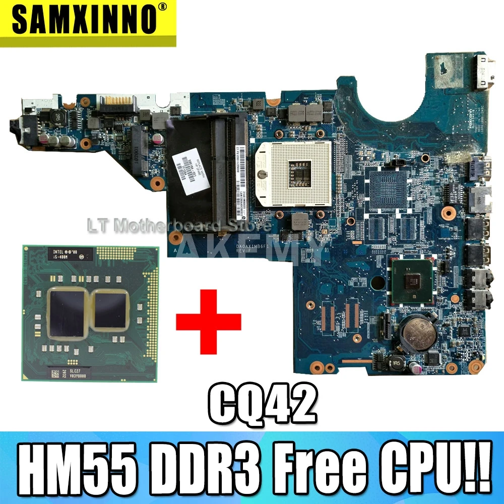 Материнская плата Akemy 595184-001 для ноутбуков HP CQ42 CQ62 G42 G62 HM55 DDR3 | Компьютеры и офис