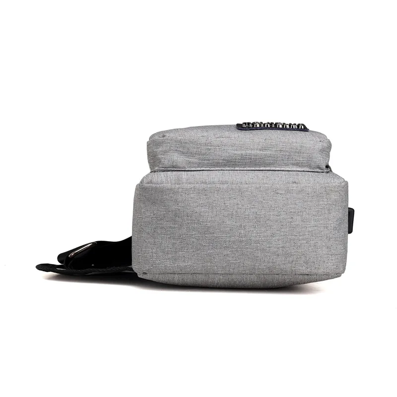 KUBUG Мужская USB нагрудная сумка стиль Повседневная многофункциональная спортивная сумка на одно плечо сумка через плечо