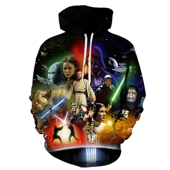 

3D Printed Men Sweatshirts Hoodies Star Wars Design Tracksuits For Male Autumn Long Sleeve Streetwear Man Asian size s-6xl