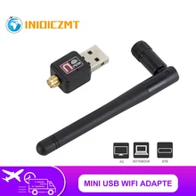 Network Card Mini USB WiFi Adapter Card 150 Mbps 2dBi WiFi adapter PC WiFi Antenna WiFi Dongle 2.4G USB Ethernet WiFi Receiver