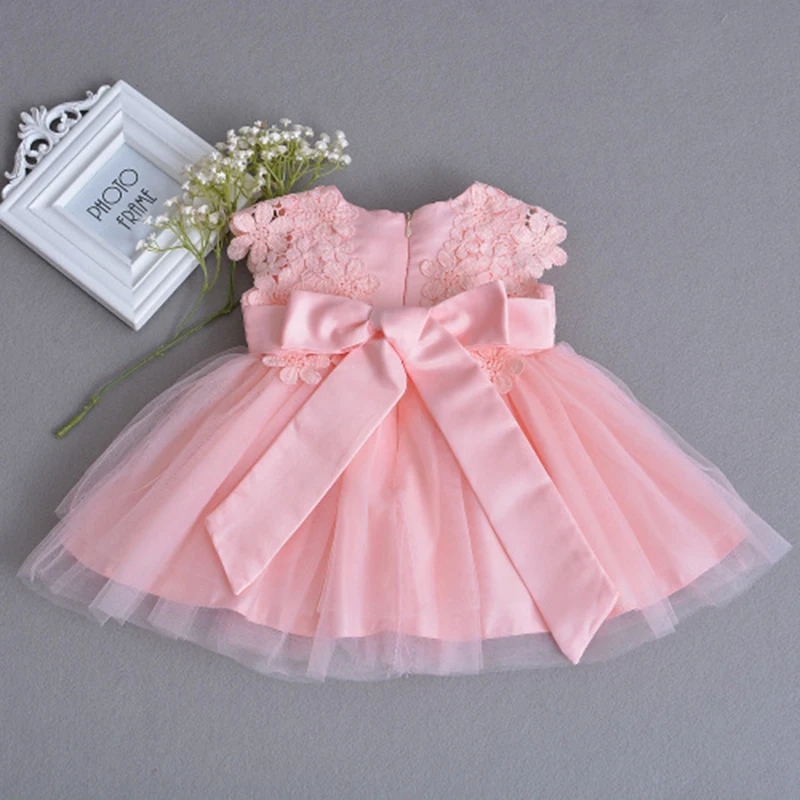 Тюлевое кружевное платье для маленьких девочек розовые платья первого дня