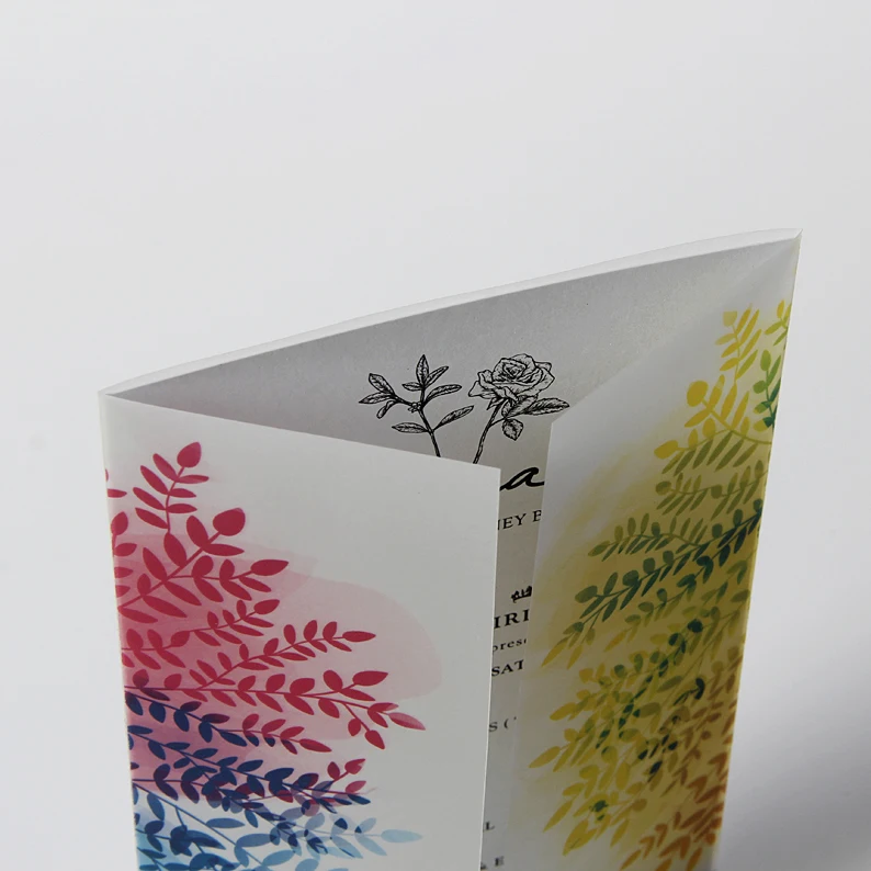  20pcs Sulphuric acid paper Wedding invitation card tracing paper Personality contracted personality - 1E+13