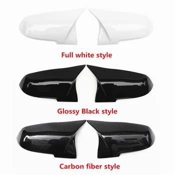 

1 Pair ABS Rearview Mirror Cover For F10 F18 F06 F12 F01 F02 Car Door Side Rear Mirror Carbon Fiber 2014-2016