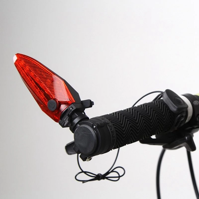 

Anti Theft USB Charging External Alarm Horn Bike Light Portable Turn Signal ABS 360 Degree Rotatable Highlight LED