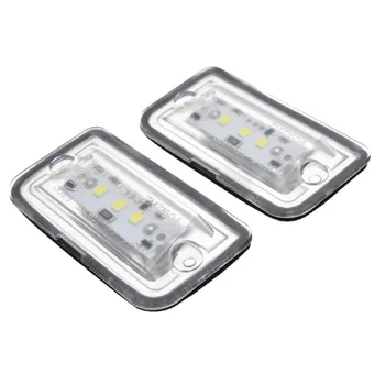 

For Mercedes SL R230 License Plate Lights Replacement Set Auto LED White