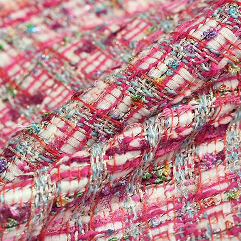 Sweet lovers soft tweed fabric for coat shorts tissu au metre bazin riche getzner telas por metro tissus tecido stof tessuti DIY
