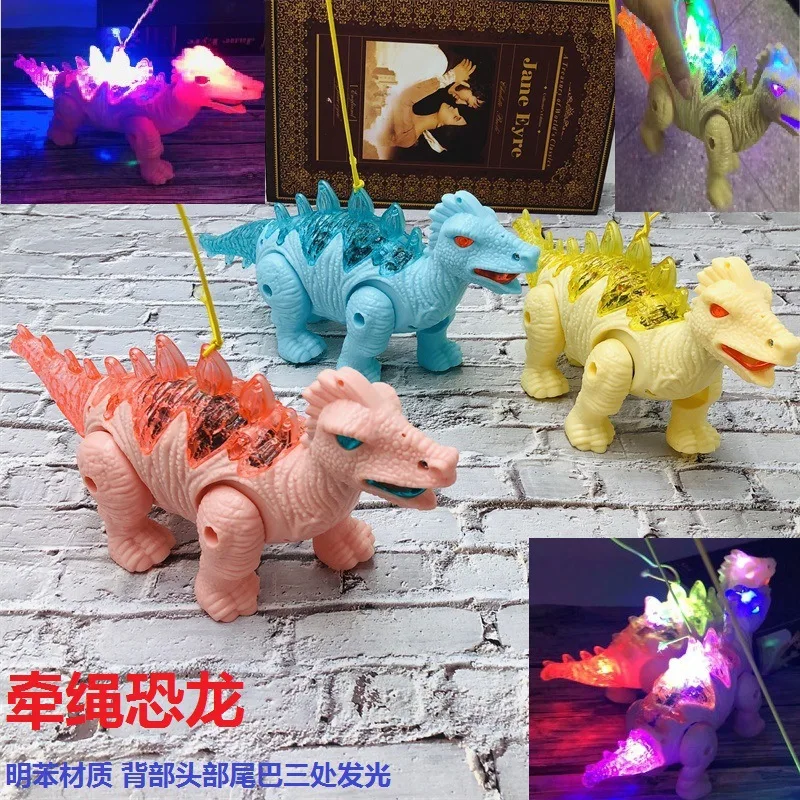 Electric Leash Dinosaur Light Included Light Music Walk Doll Bracing Wire Dinosaur Children Hot Selling Stall Toy