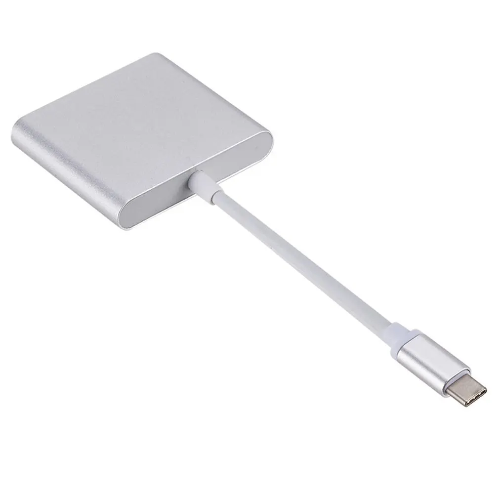 USB-C к HDMI 3 в 1 кабель конвертер для Apple Macbook USB 3,1 Thunderbolt 3 type C переключатель к HDMI 4K концентратор адаптер кабель 1080P