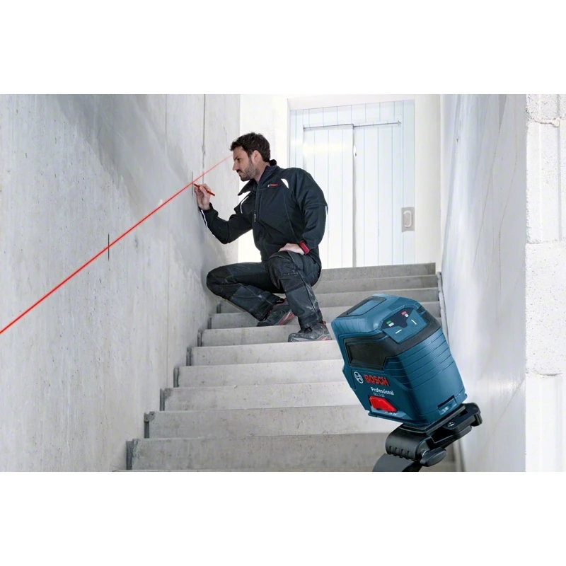 Нивелир лазерный Bosch GLL 2 10 (Вертикальная и горизонтальная проекция рабочее