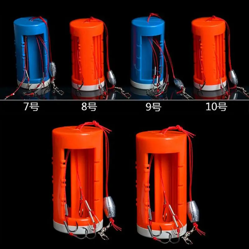 Anti-hanging Bottom Explosion Hook Outdoor Cluster Bomb Hooks with Lead Fishing Gear Accessories Bait Feeder D5BA