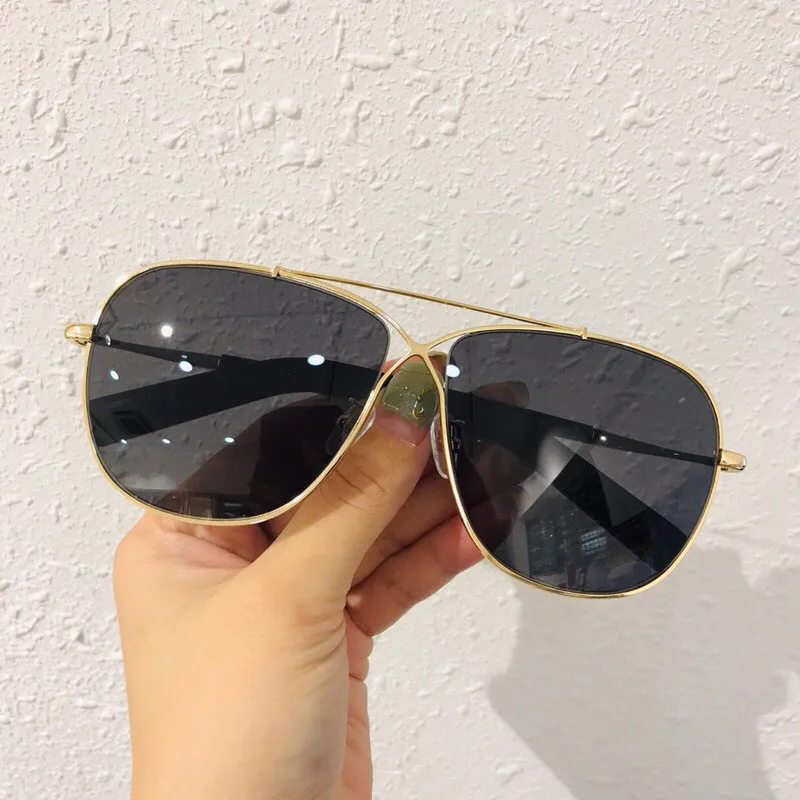 No6 Sunglasses Ретро большие овальные женские солнцезащитные очки, классические брендовые дизайнерские солнцезащитные очки с металлической оправой, женские зеркальные солнцезащитные очки с УФ-защитой 400 - Цвет линз: No6 Sunglasses