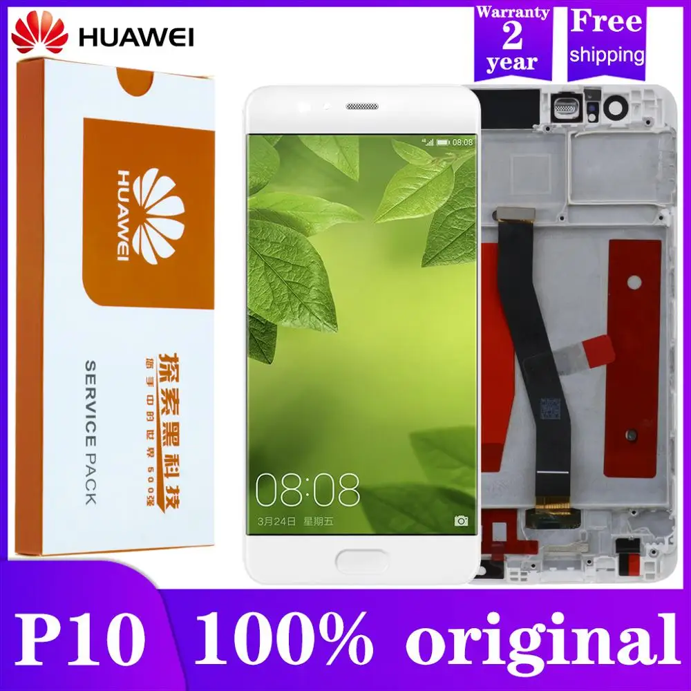 100% Оригинальный AMOLED 5 1 &quotдисплей для Huawei P10 ЖК дисплей VTR L09 L10 L29 сенсорный экран с