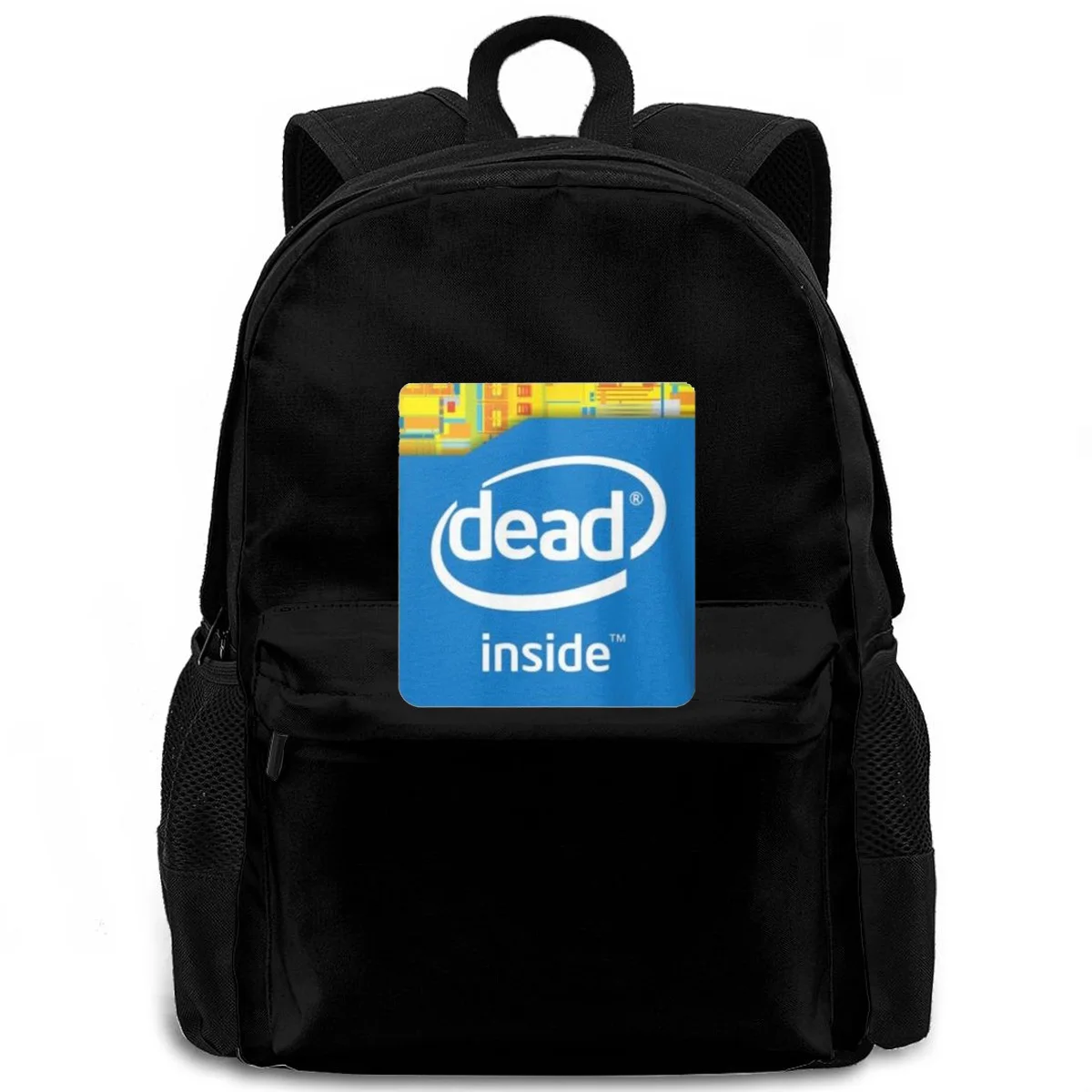 Рюкзак Intel Dead Inside Meme для мужчин и женщин свободный дорожный ранец ноутбука