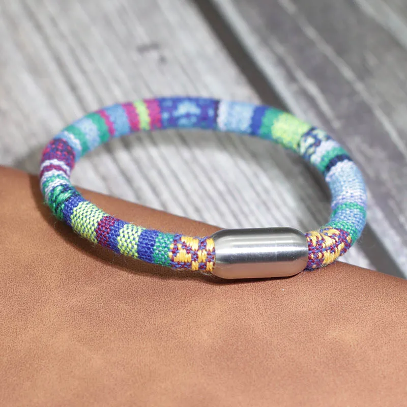 Stainless Steel Minimalist Rope Bracelet for Men and Women