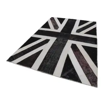 

203x300 Cm British Handmade Flag Patchwork Rug-7x10 Ft