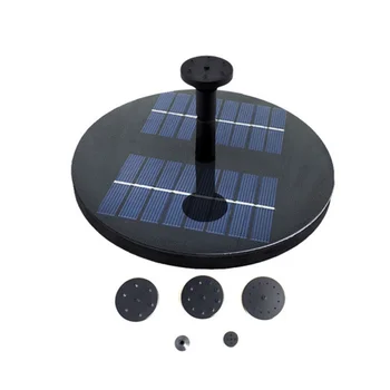 

Solar Water Pump with LED Lights Submersible Pump for Patio Spout Fountains Garden