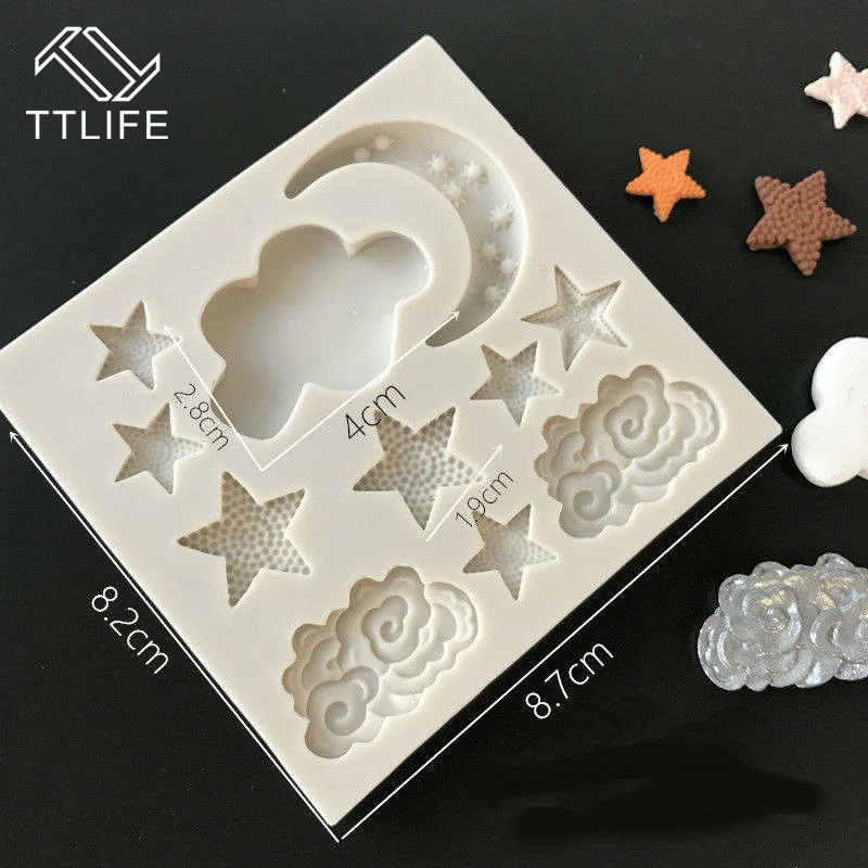TTLIFE 2018 Новинка Луна звезды облака силиконовая форма Кухонные гаджеты домашний