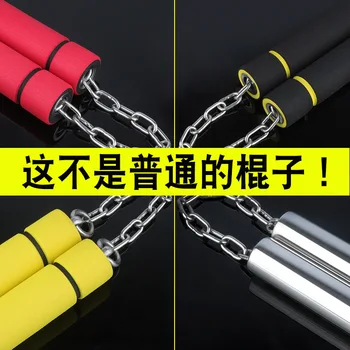 

Nunchukus Sponge Practice Beginners Adult Children Performance Stainless Steel Taekwondo Foam Nunchucks Bruce Lee