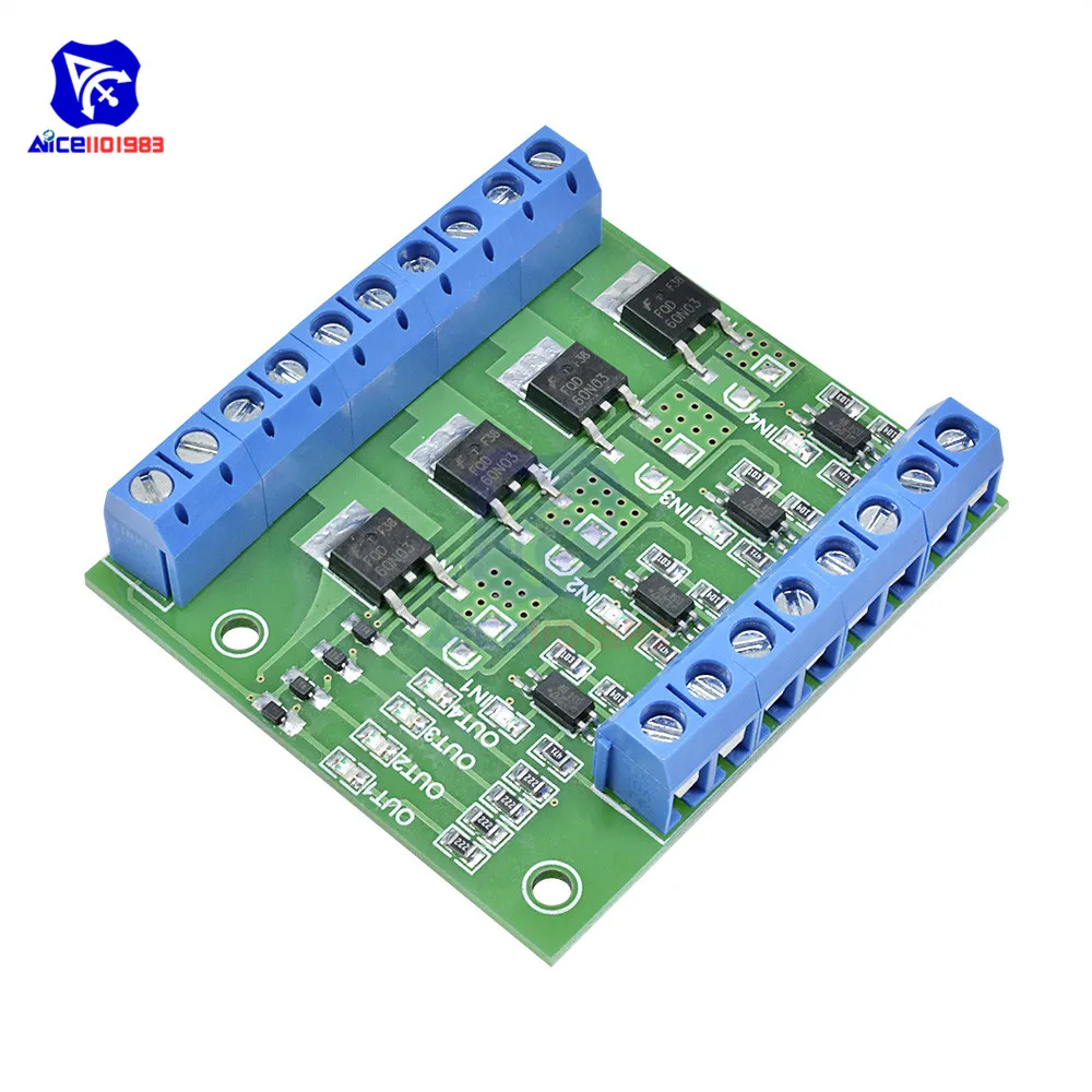 MOS FET 4 Channels Pulse Trigger Switch Controller PWM Input Steady for
