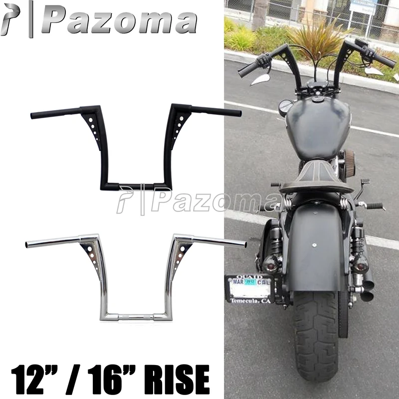Мотоциклетная вешалка для руля 12 дюймов 16 Harley Sportster XL FLST FXST Bobber Dyna|Руль велосипеда|