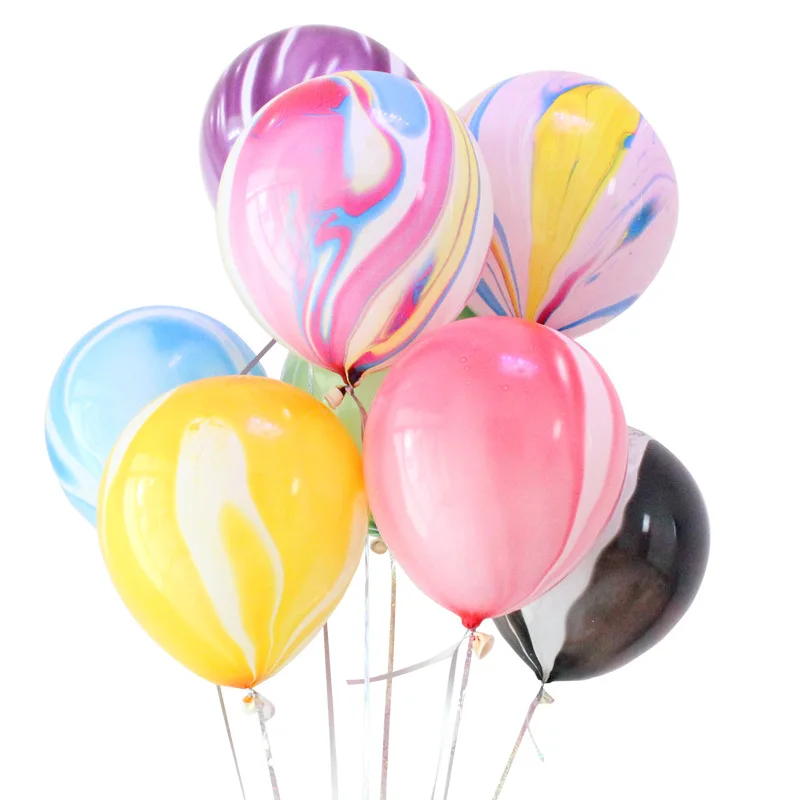 100 шт 12 дюймов живопись воздушные шары Цвета Агата красочные облака воздушный шар День рождения воздушные шары декоративные Детские игрушки камуфляж воздушный шар