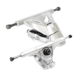 6inch 2pcs Cx7 Skateboard Bracket Trucks Surf Truck Skateboard Truck Gravity Bridge Surf Bridge Longboard Trucks Silver Set