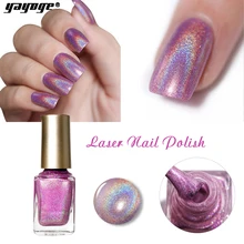 Yayoge голографический лазер 6 мл Лак для ногтей серия лак для ногтей Блестящий лак Радужный лак для ногтей 6 цветов