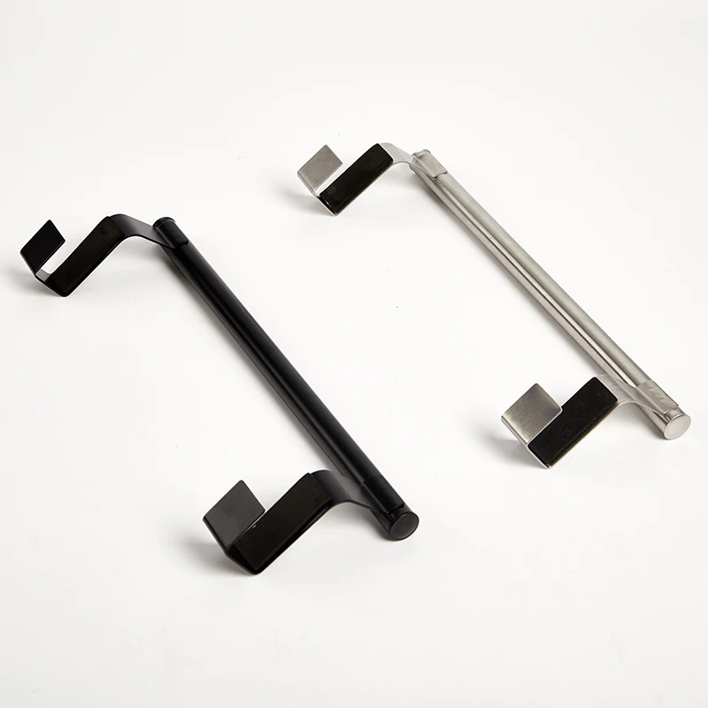 Towel Bar Hanging Holder Stainless Steel Bathroom Kitchen Cabinet Rag Rack Shelf