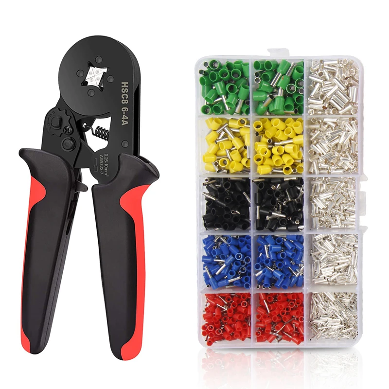 1200Pcs Ferrule Wire Crimper Crimping Pliers Terminals Crimp Tool 0.25-10mm² 1200Pcs Ferrule Wire Crimper Crimping Pliers Terminals Crimp Tool 0.25-10mm²