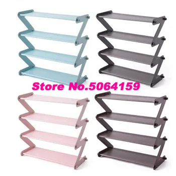 

Simple Stainless Steel Assembled Shoe Rack Save Space Slippers High Heels Home Dormitory Foldable Multi-Layer Storage