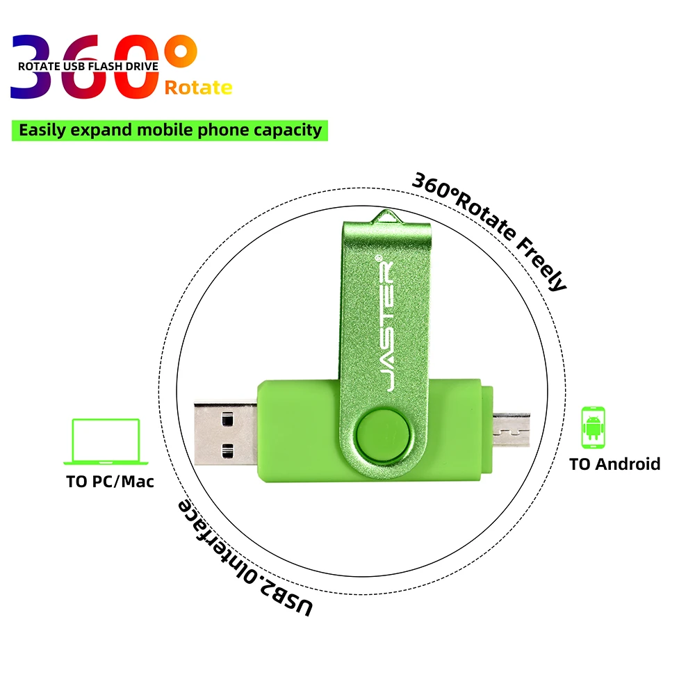 usb c drive JASTER High Speed USB Flash Drive OTG Pen Drive 128gb 64gb Usb Stick 32gb 256gb Pendrive Flash Disk for Android Micro/PC 100 gb flash drive