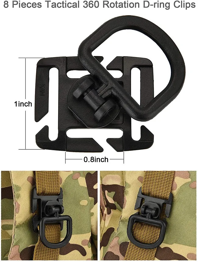 Mini Mousqueton Clip 5 Pièces, Ressort Crochet Porte-clés Fermoirs Pour