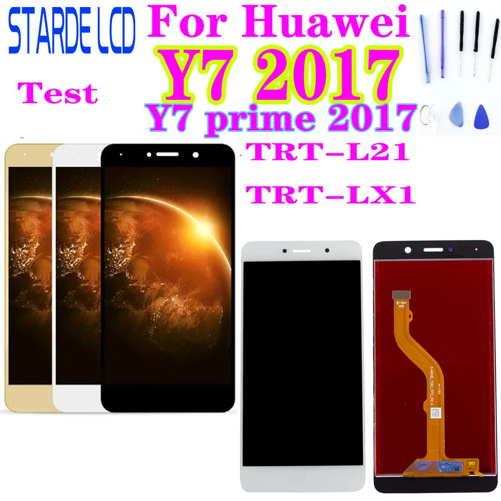 

For HUAWEI Y7 2017 Y7 Prime 2017 LCD Display Touch Screen Digitizer For Huawei Y7 Prime 2017 LCD TRT-L21 TRT-LX1