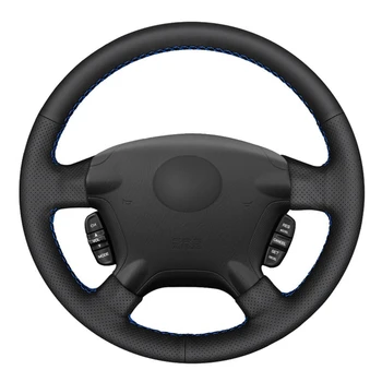 

Car Steering Wheel Cover DIY Hand-stitched Black Artificial Leather For Honda CR-V CRV 2002-2006