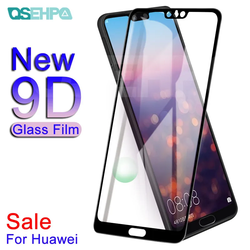 

9D Protective Glass on the For Huawei P20 Pro P10 P9 Lite Plus Huawei P Smart 2019 Tempered Screen Protector Glass Film Case