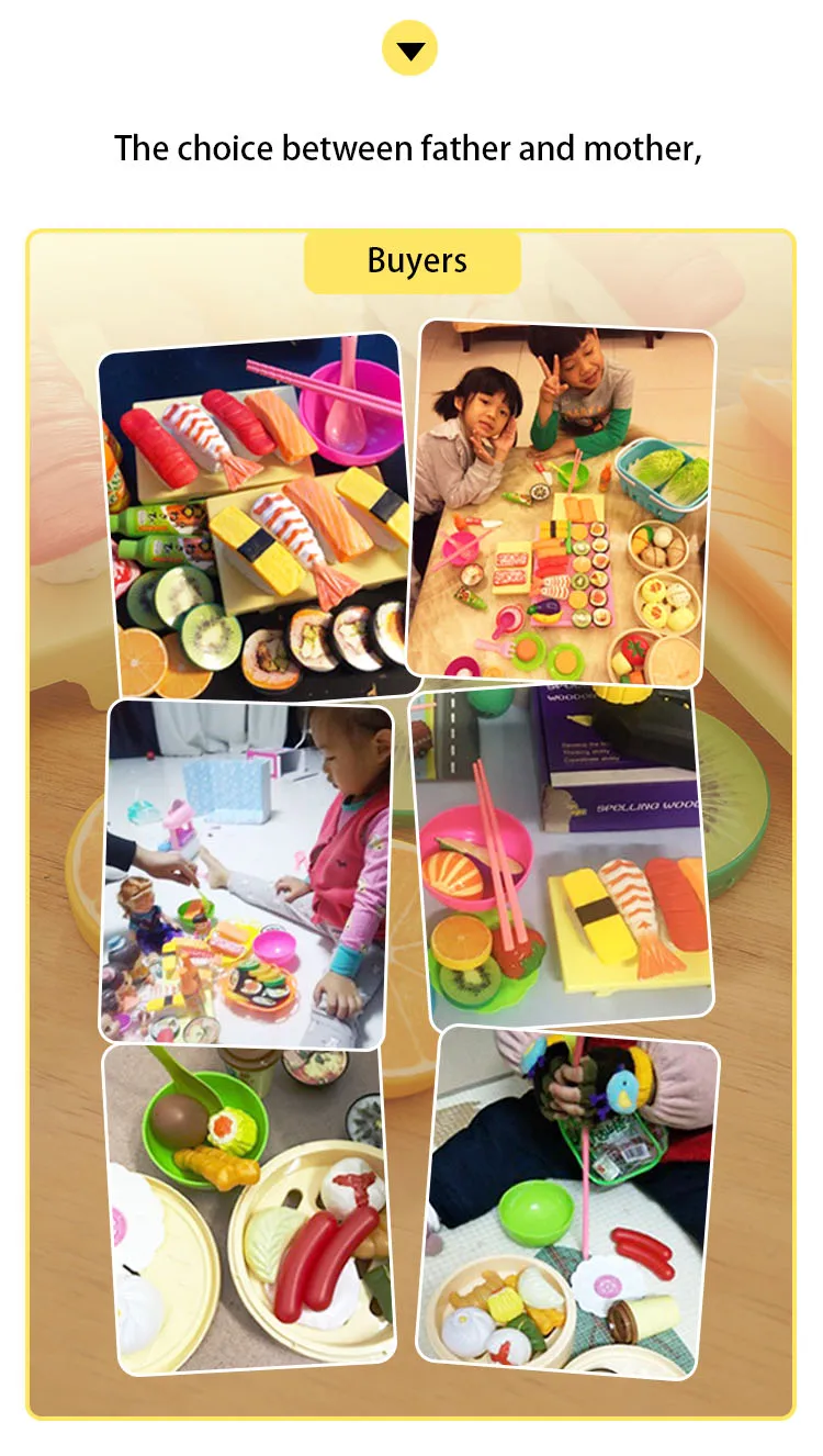 6-43 компл./лот рулон игральная игра миниатюрный ролевый игровой кухонный набор имитация японской еды игрушечные Суши набор пластиковая кухня смешной п