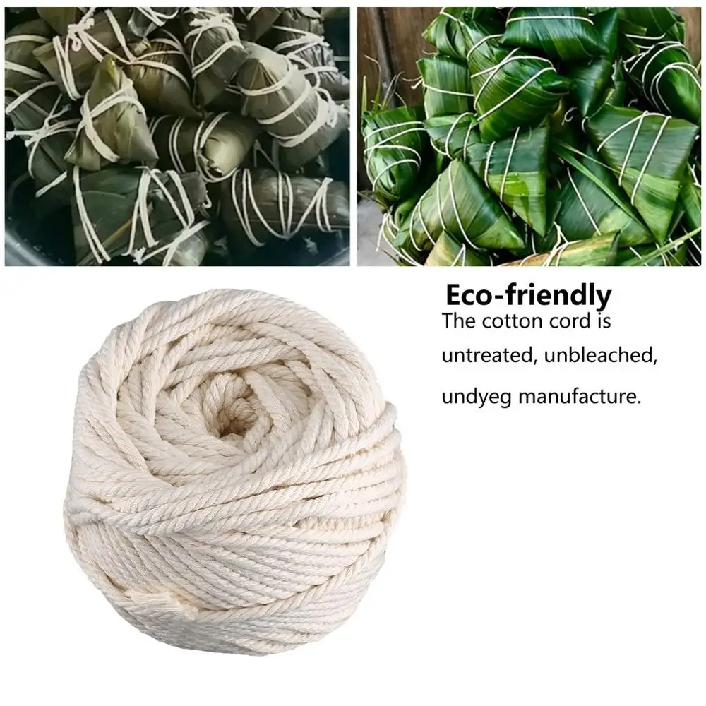 

Cotton Rope Binding Rope Diy Handmade Tapestry Braided Rope Beam Drawstring Natural Strength