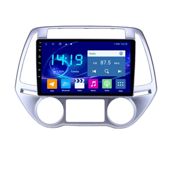 

2 DIN 9 inch Android 8.1 car multimedia player Navigation GPS for Hyundai i20 Manual AC 2012 2013 2014