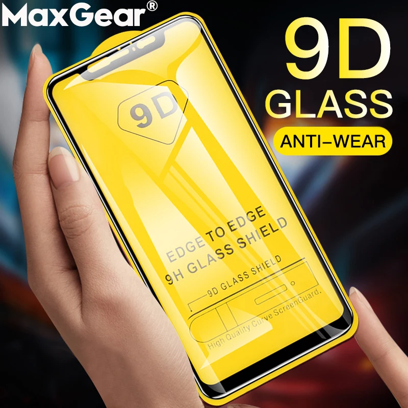 Защитное стекло 9D для Xiaomi Mi 10T Lite 8 9 9T 5X 6X 6 Mix 2 Play POCO X3 NFC F2 Pro шт.|Защитные стёкла и