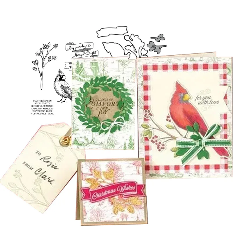 

JCarter Metal Cutting Dies and Rubber Stamps for Scrapbooking Parrot Craft Stencil Card Make Album Sheet Decoration 2019 New Die