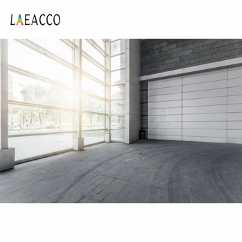 

Laeacco Interior Scene French Window Brick Floor Garage Background Model Child Portrait Vinyl Photography Backdrop Photo Studio