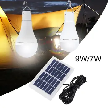 

Solar Bulb Tent Bulb Camping Light Bulb Portable Super Bright with Remote Control 7W 9W 5 Modes Night Lamp Outdoor Fishing