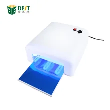 Лучший 36 Вт четыре лампы УФ-клей сушка лампа линия отверждения лампа УФ стерилизация свет терапия 818 маникюр