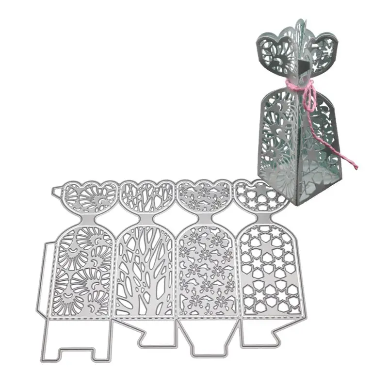 

Creative 3D Gift Box Metal Cutting Dies Stencil DIY Candy Box Scrapbooking Album Stamp Paper Card Embossing Decor Craft