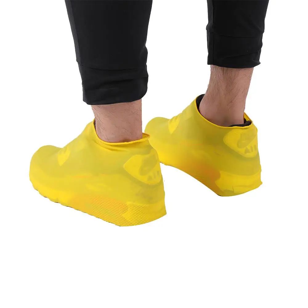

1 Pair Latex Overshoes Bike Cycling Riding Shoes Covers Reusable Waterproof Rain Shoes Covers Slip-resistant Rubber Rain Boot